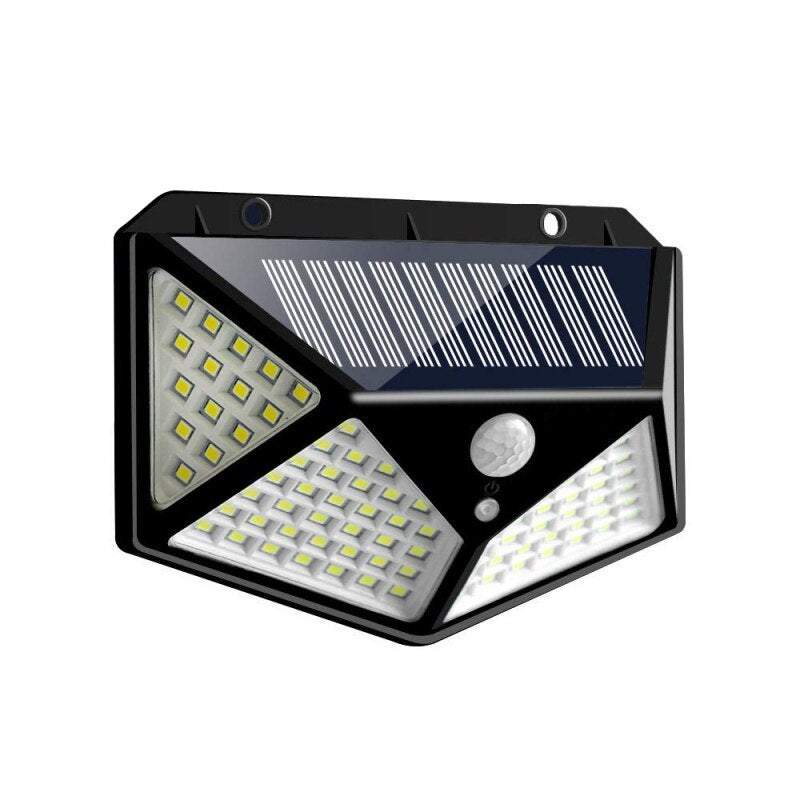 100 LED solar wall light