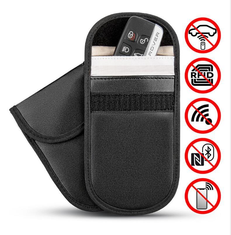 Car Key Signal Blocker Case Faraday Cage Fob Key Bag RFID Locking Bag