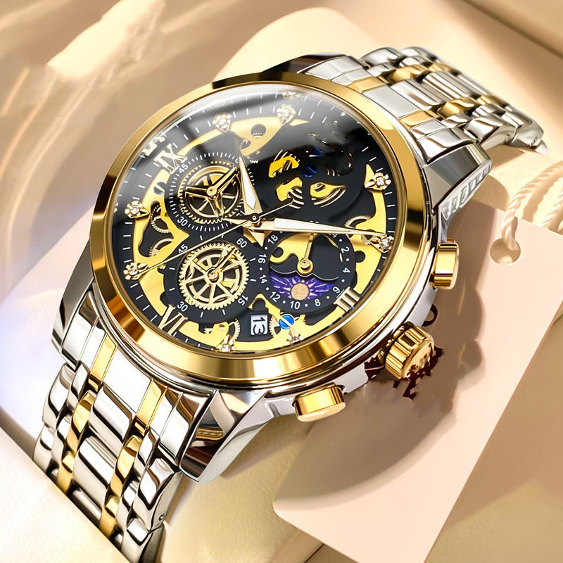 Fashion Single Calendar Quartz Watch Men